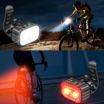 Bike Lights for Night Riding, USB Rechargeable Bike Lights Front and Back, Waterproof IP65 Bicycle Light