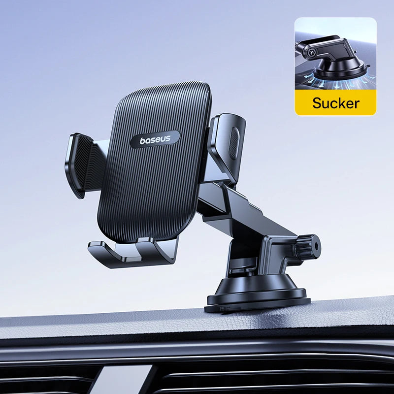 Baseus Car Phone Holder Sucker for Dashboard Windshield Mobile Car Cell Phone Holder Clamp for Iphone Pro Xiaomi Huawei Samsung