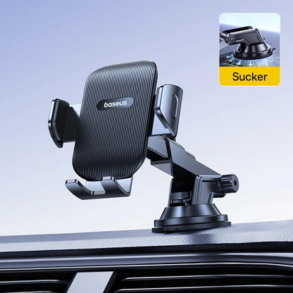 Baseus Car Phone Holder Sucker for Dashboard Windshield Mobile Car Cell Phone Holder Clamp for Iphone Pro Xiaomi Huawei Samsung