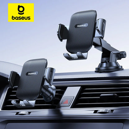 Baseus Car Phone Holder Sucker for Dashboard Windshield Mobile Car Cell Phone Holder Clamp for Iphone Pro Xiaomi Huawei Samsung